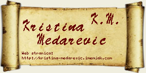 Kristina Medarević vizit kartica